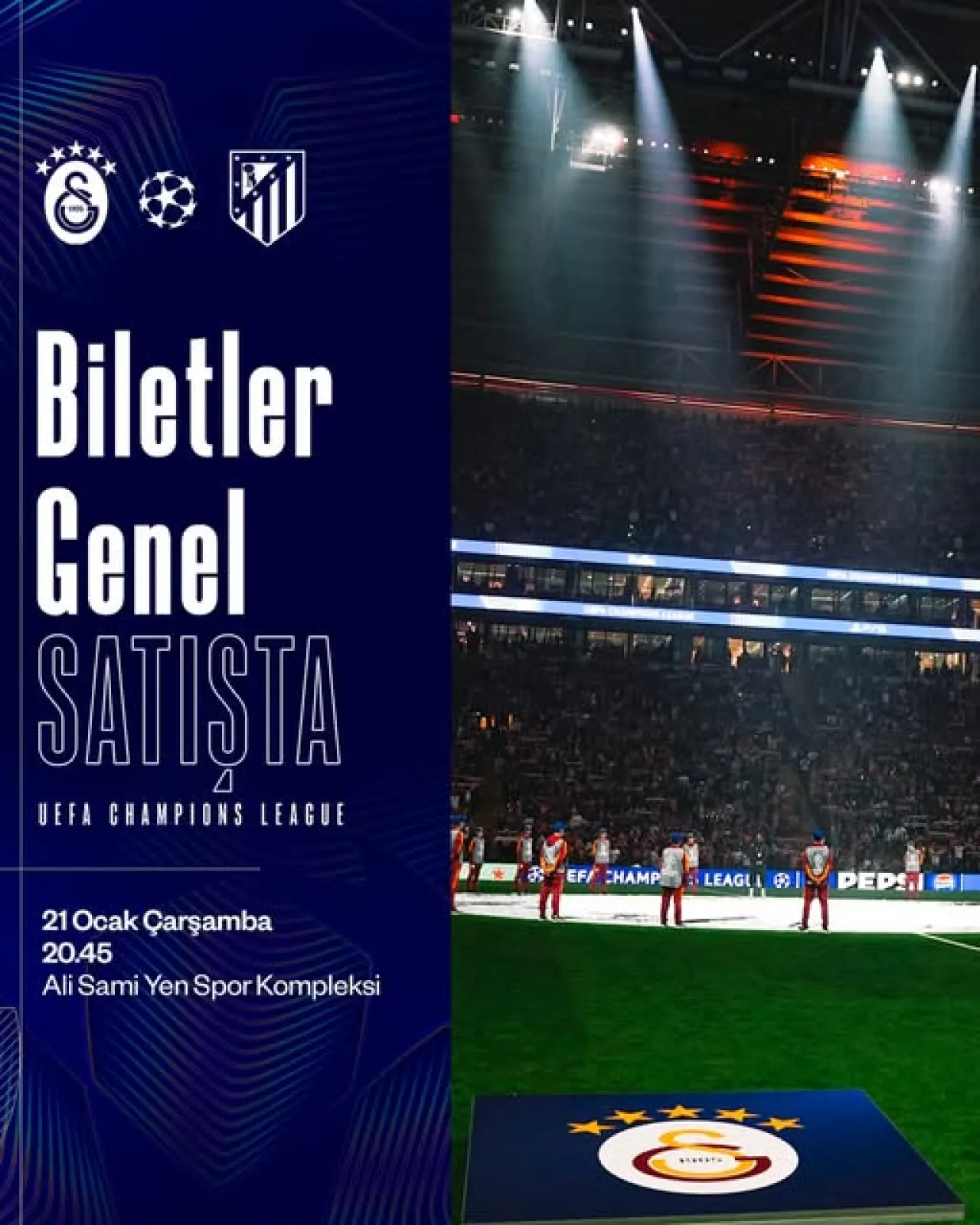 Galatasaray, Atlético Madrid Maçına Hazırlanıyor: 50 Bin Taraftar Tribünleri Dolduracak