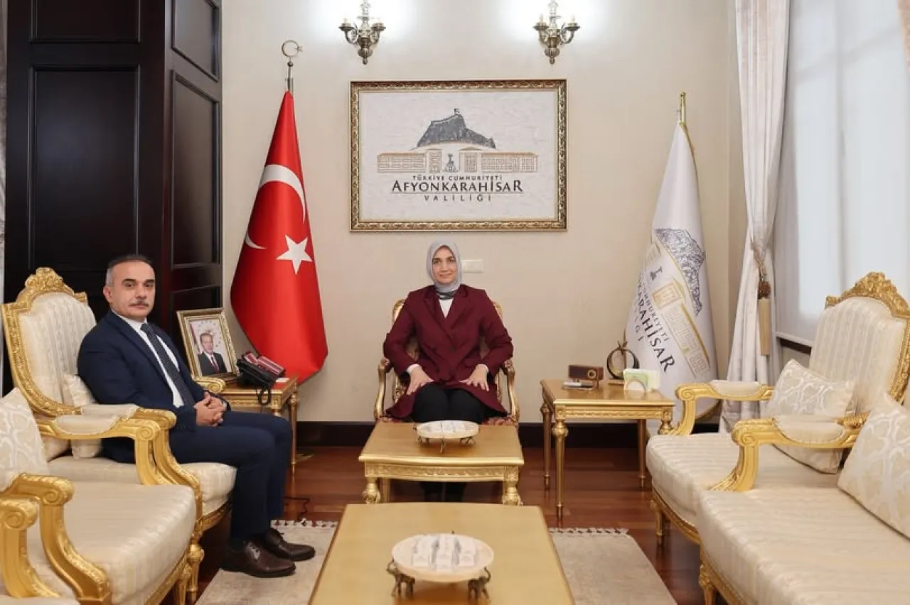 Vali Yiğitbaşı, Afyonkarahisar Cumhuriyet Başsavcısı Patlak'ı Makamında Ağırladı
